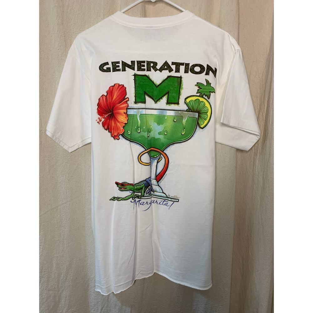 Vintage 2000s Jimmy Buffett Margaritaville Lizard Gecko Island Graphic Shirt L